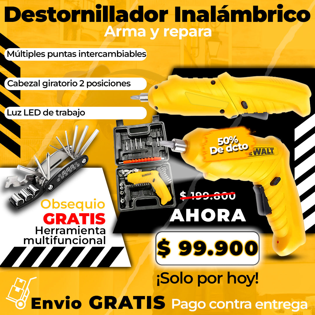 Destornillador inalambrico + Herramienta