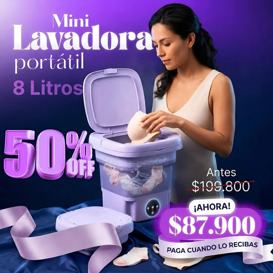 Mini Lavadora Portátil 8 Litros