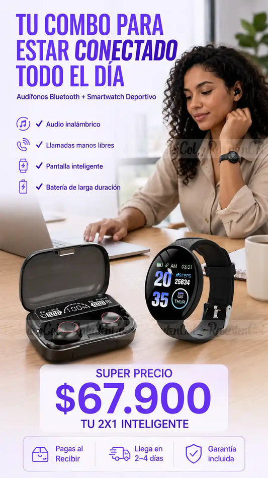 Reloj D18 + Audífonos